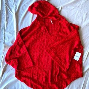 Free People Red Sweater top